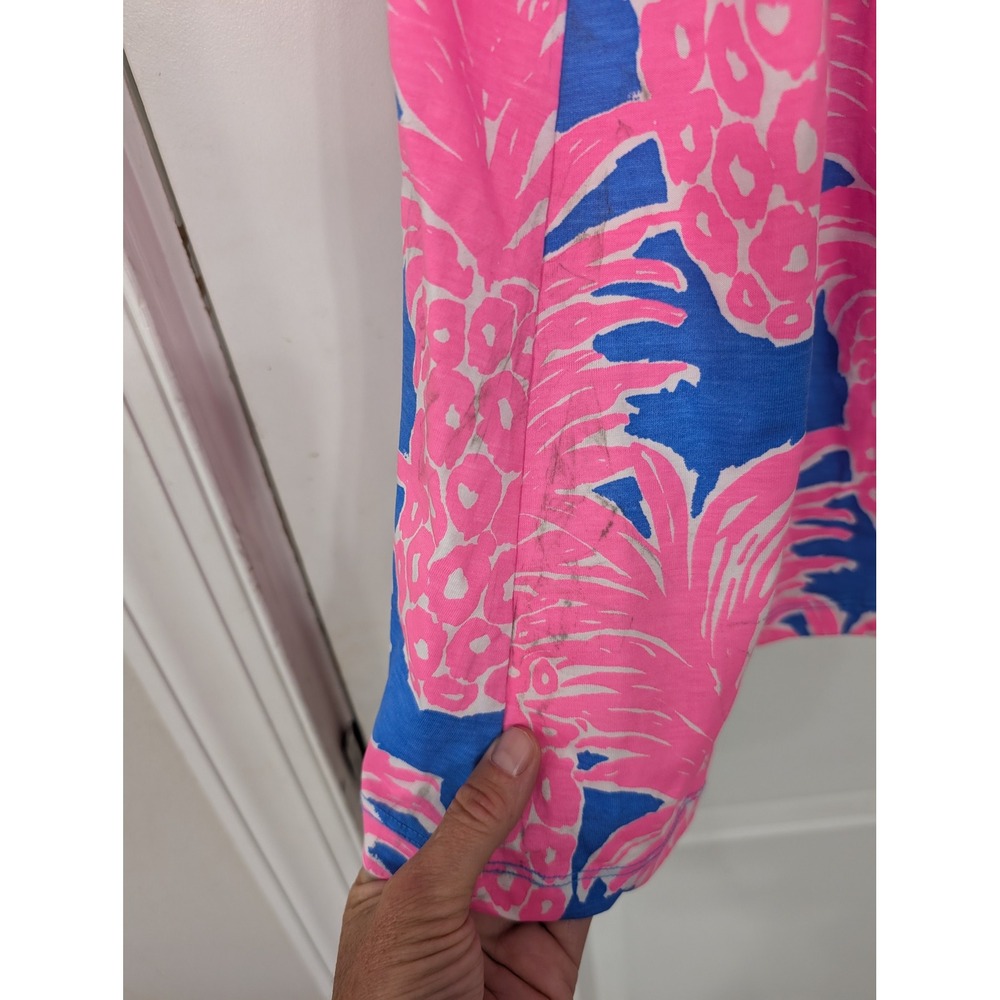 Lilly Pulitzer “Blue Haven Little Flamenco" Pineapple Kristen Womens Dress XL - Picture 5 of 7